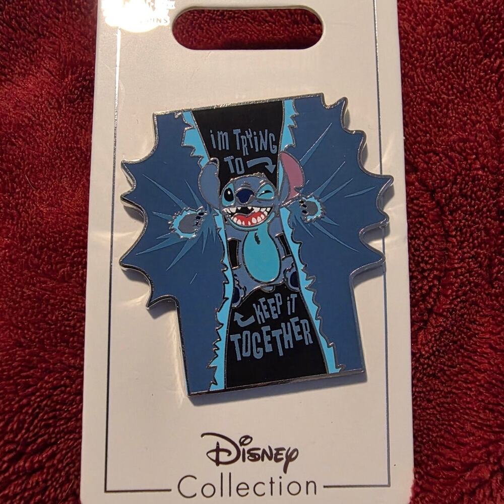Disney Parks Pin Lilo & Stitch "I'm Trying to Keep It Together" Trading Pin